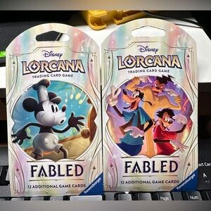 Disney Lorcana Fabled Sleeved Booster Packs (2packs)